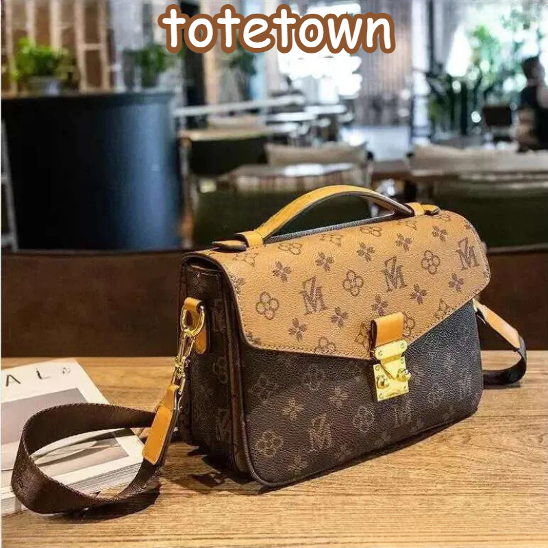 Designers Eming Pochette Women Handbag Messenger Bags Genuine Leather METIS Elegant Womens Shoulder Crossbody Bag