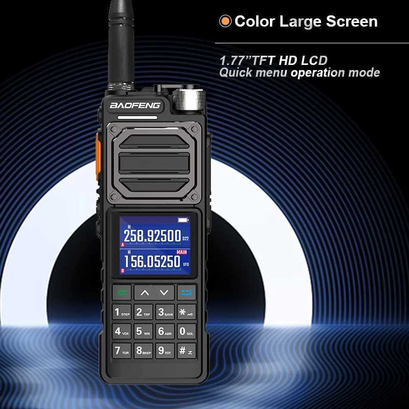 BAOFENG UV-25M Ham Ra High Powerf Tactical Walkie Talkie 50KM Mti-Band Type-C 999Channel 2Way Ra BAOFENG NEW Upgrade Z250221