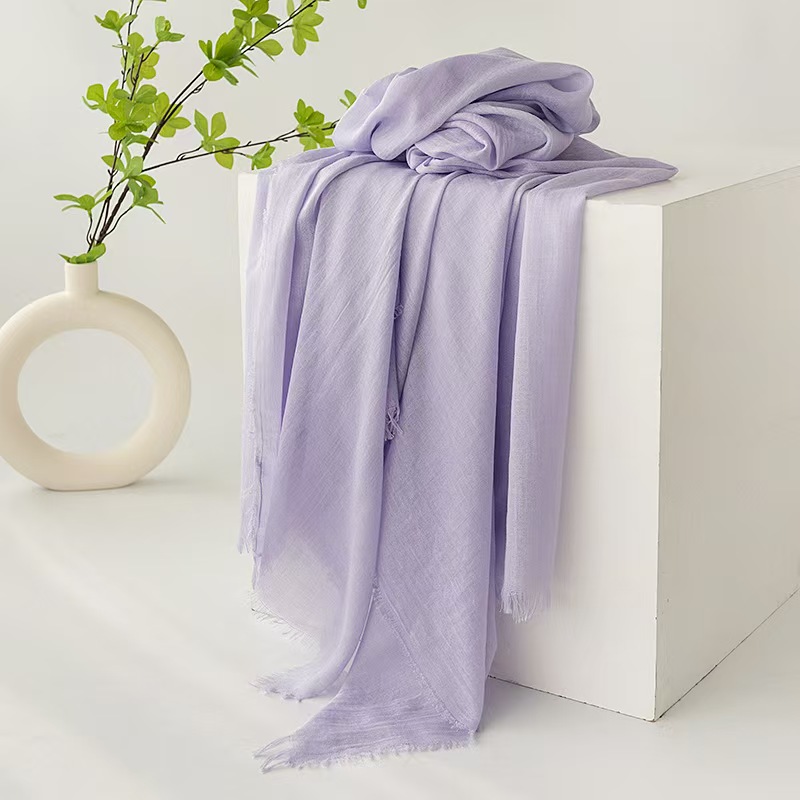 T149 scarf pure color simple sunscreen shawl female high-grade silk scarf scarf headscarf scarf female autumn and winter