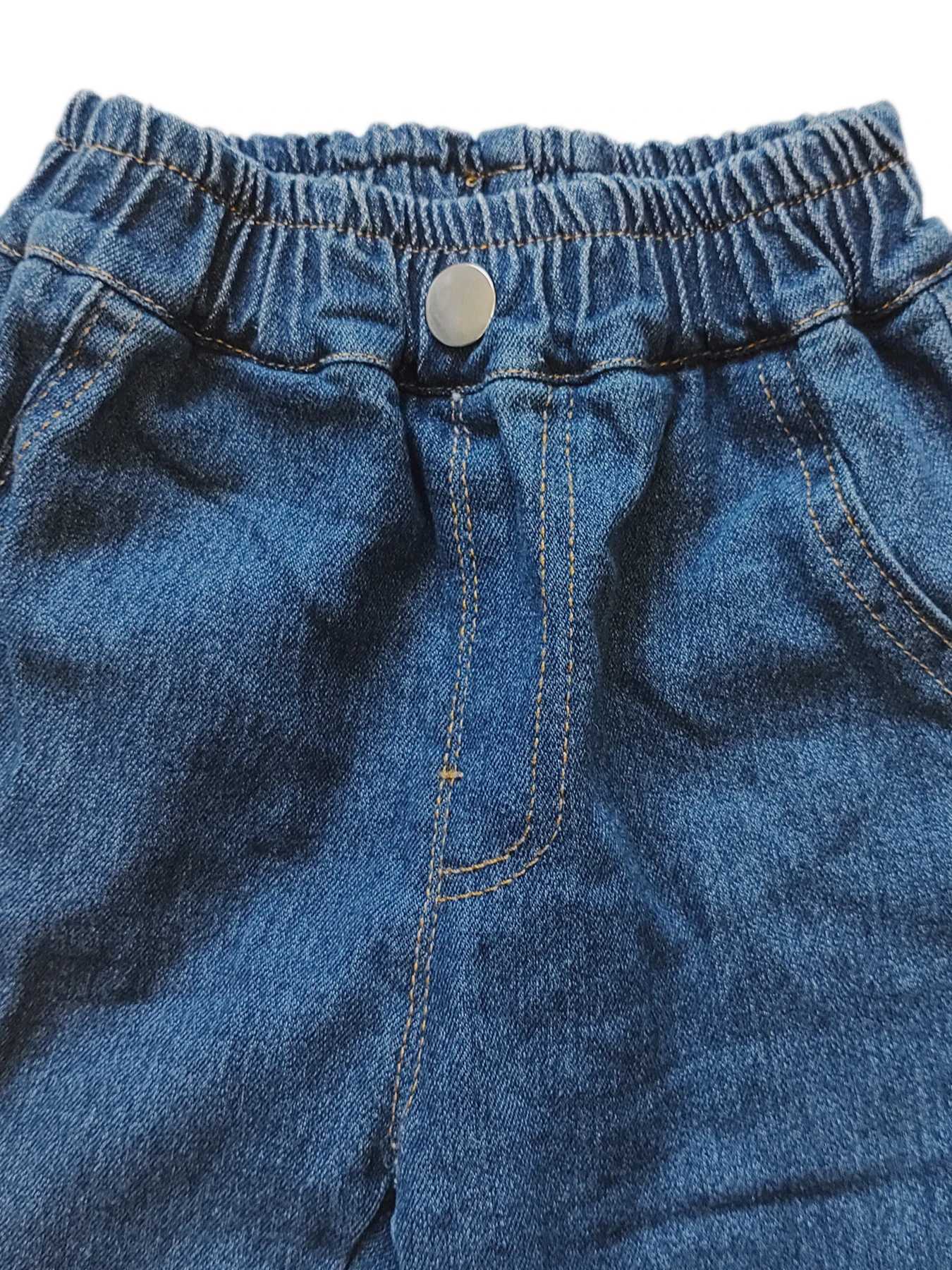 5023 Loose Spring Boys Jeans Kids Trousers Blue Elastic Waist Light Weight Spring Fall Summer Z250220