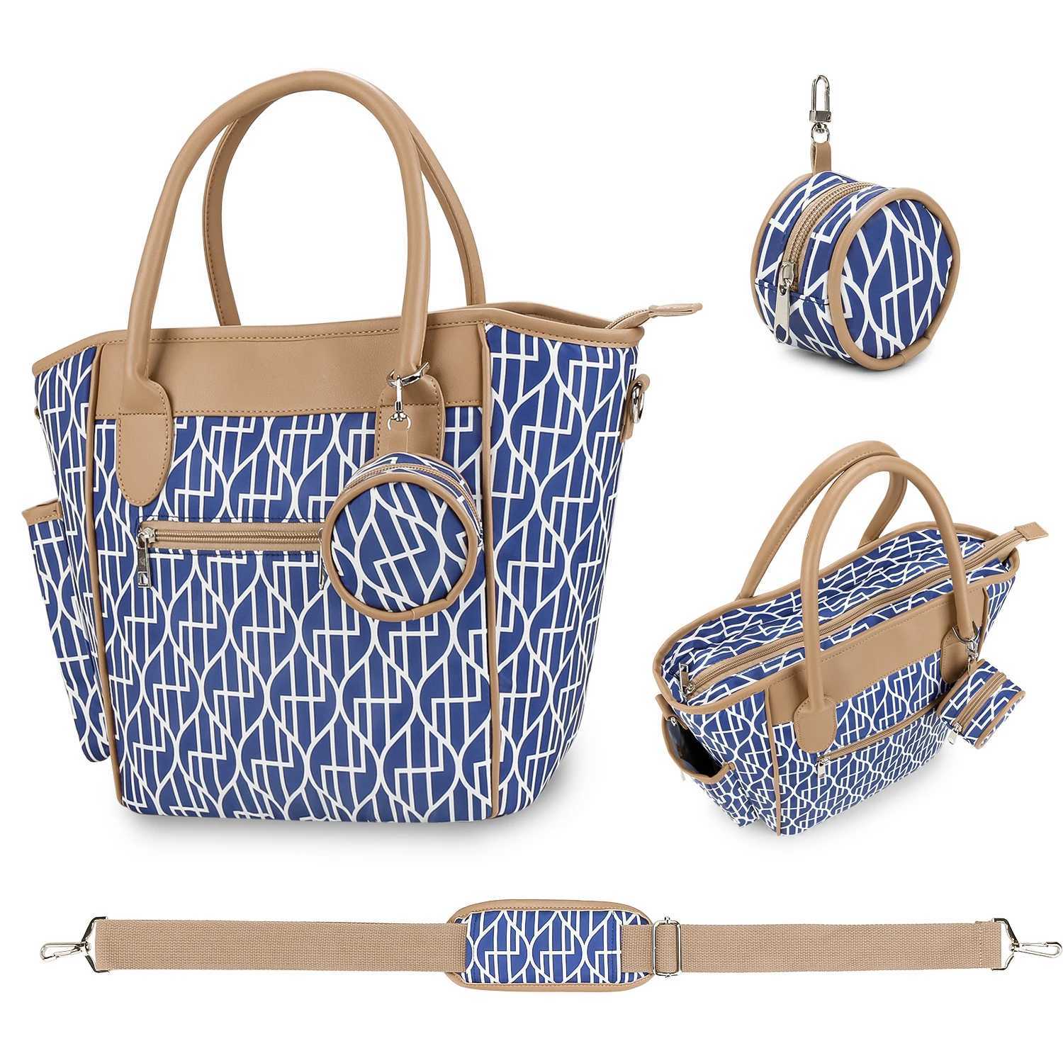 Fashionable portable diaper bag handbag large capacity waterproof diaper changing bag backpack messenger bag travel mom bag X250220