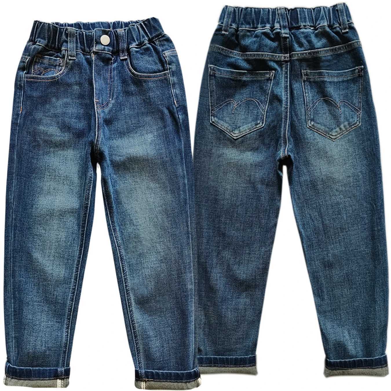 5148 6-14 Year Old Childrens Jeans Casual Trouser Elastic Waist Childrens Soft Jeans Z250220