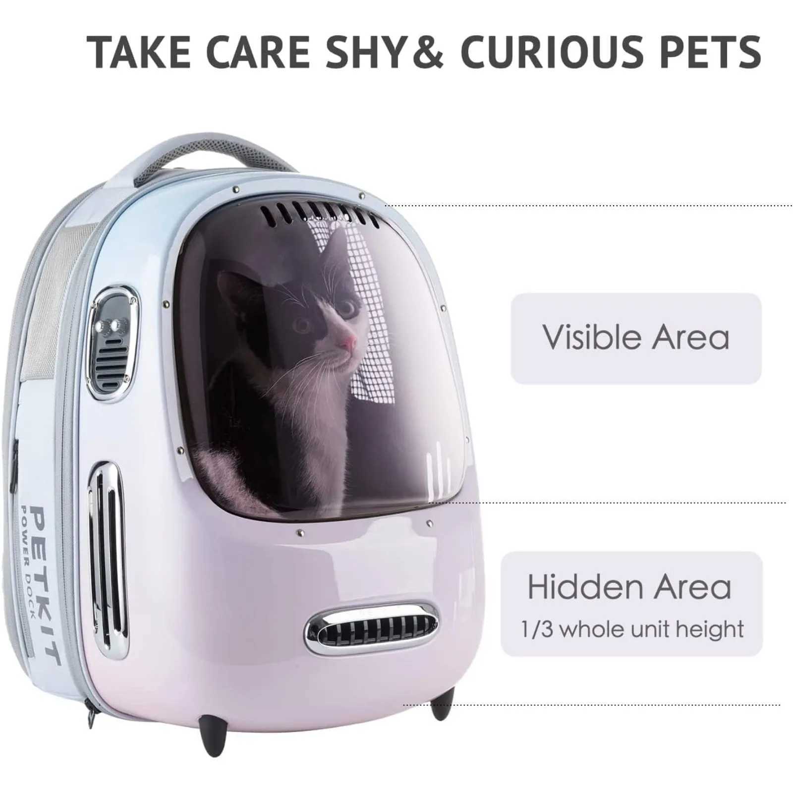Dog Travel Bowls Bags US Cat Backpack Carrier with Inbuilt Fan LightAirline-Approved Pet Backpack Bubble for Kitty Small DogDetachable Dog H250220