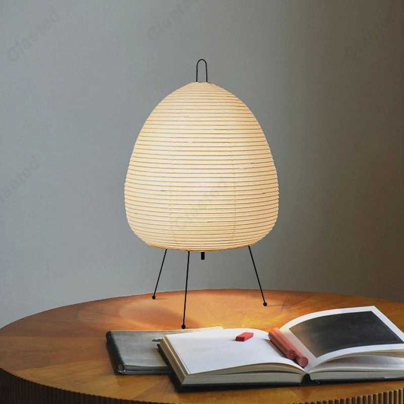 Japanese Design Akari Noguchi Yong Table Lamp Rice Paper Standing Lamp Bedroom Home Decor Study Living Room Bar Light Fixtures Z250320