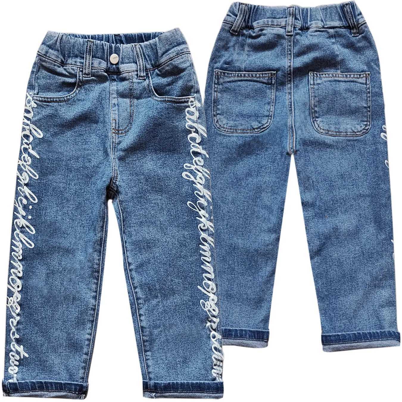 4-11 Year Old Childrens Jeans Casual Trouser Elastic Waist Childrens Jeans Z250220