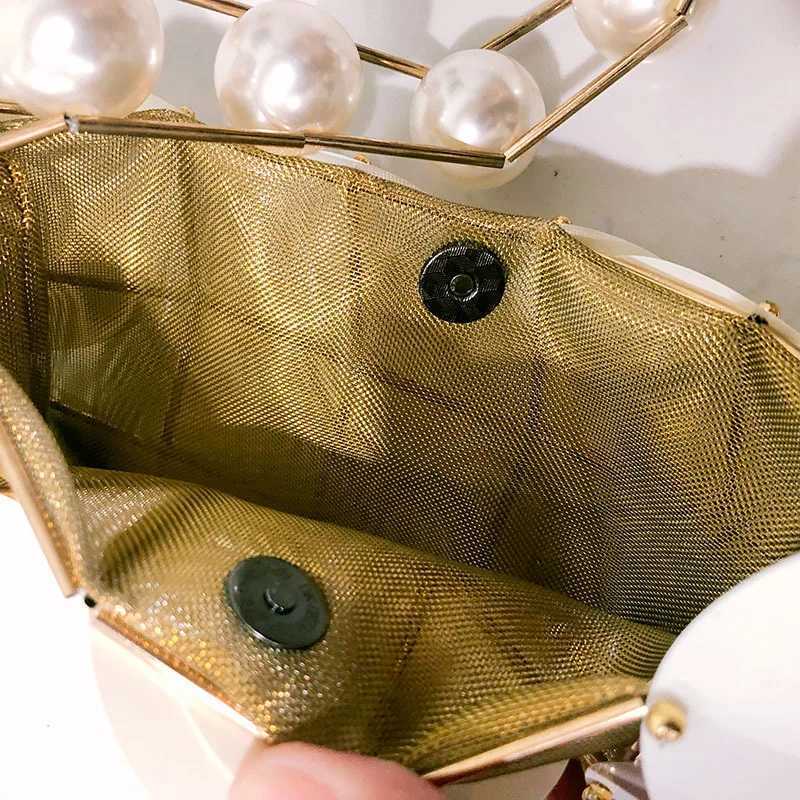 Lady Evening Bags For Women Luxury Designer Handbag And Purse 2023 New Shiny Sequin Inlaid Weaving Beaded Trim Wrist Clutch Bag Z250220