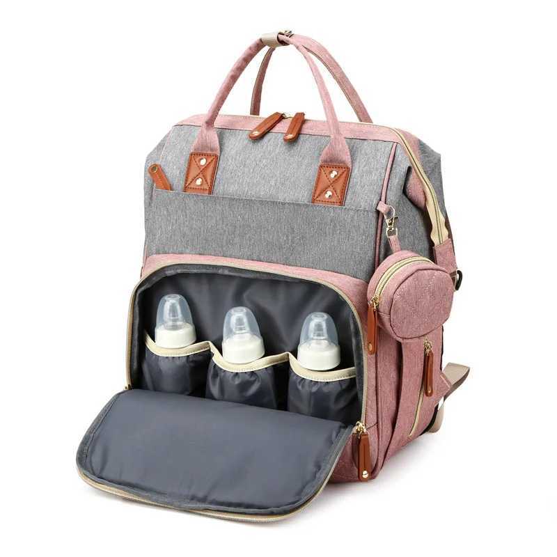 Folding mother bag lightweight folding baby crib large capacity baby backpack mothers outdoor bag portable baby stroller bag X250220