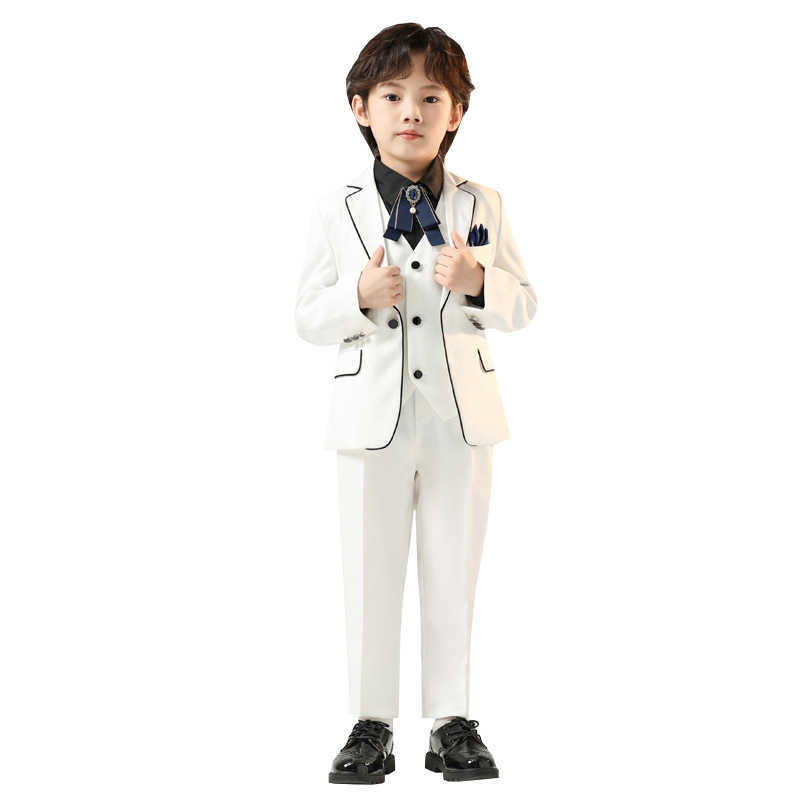 Children's suit autumn and winter new British fashion suit boy piano hosting flower child activity performance suit dress W241213