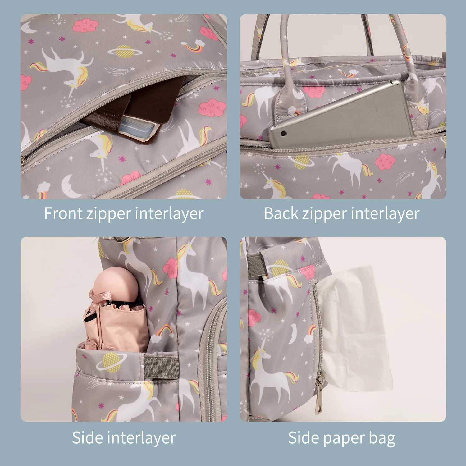 Lequeen Multi-function Mummy Maternity Bag Large Capacity Baby Bag for Mom Travel Stroller Bag Baby Stuff Organizer Diaper Bags X250220