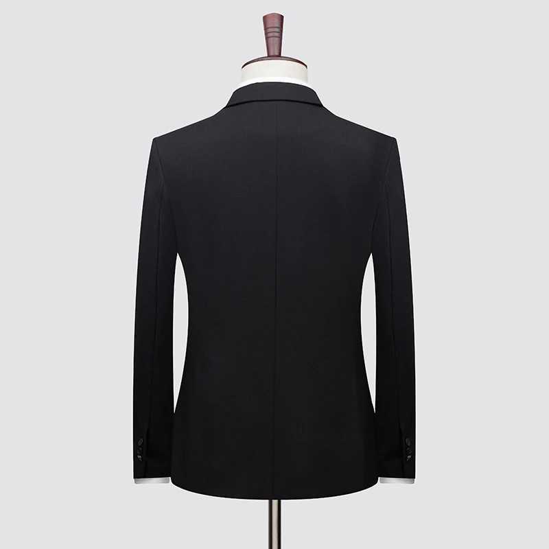 High-end Wool Suit (suit + Vest + Trousers) Mens Business Casual Fashion Suit Bridegroom Wedding Dress Thr-piece Set X250220