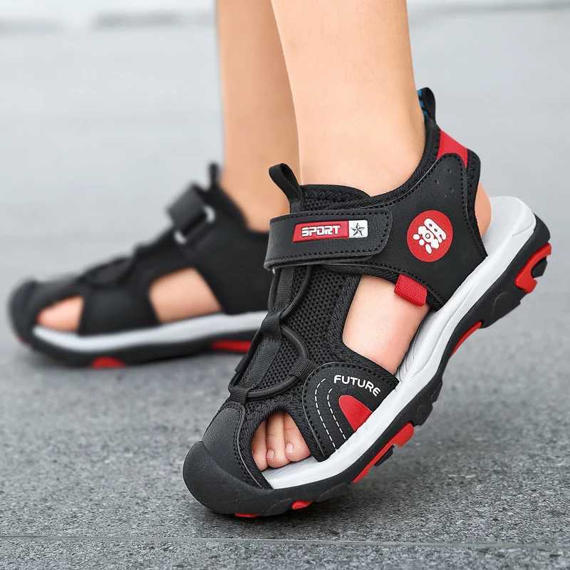 Children Breathable Sport Summer Sandals for Boys Casual Beach Shoe Comfortable Soft Sole Kids Fashion Non-slip Sandals W250221 z250513
