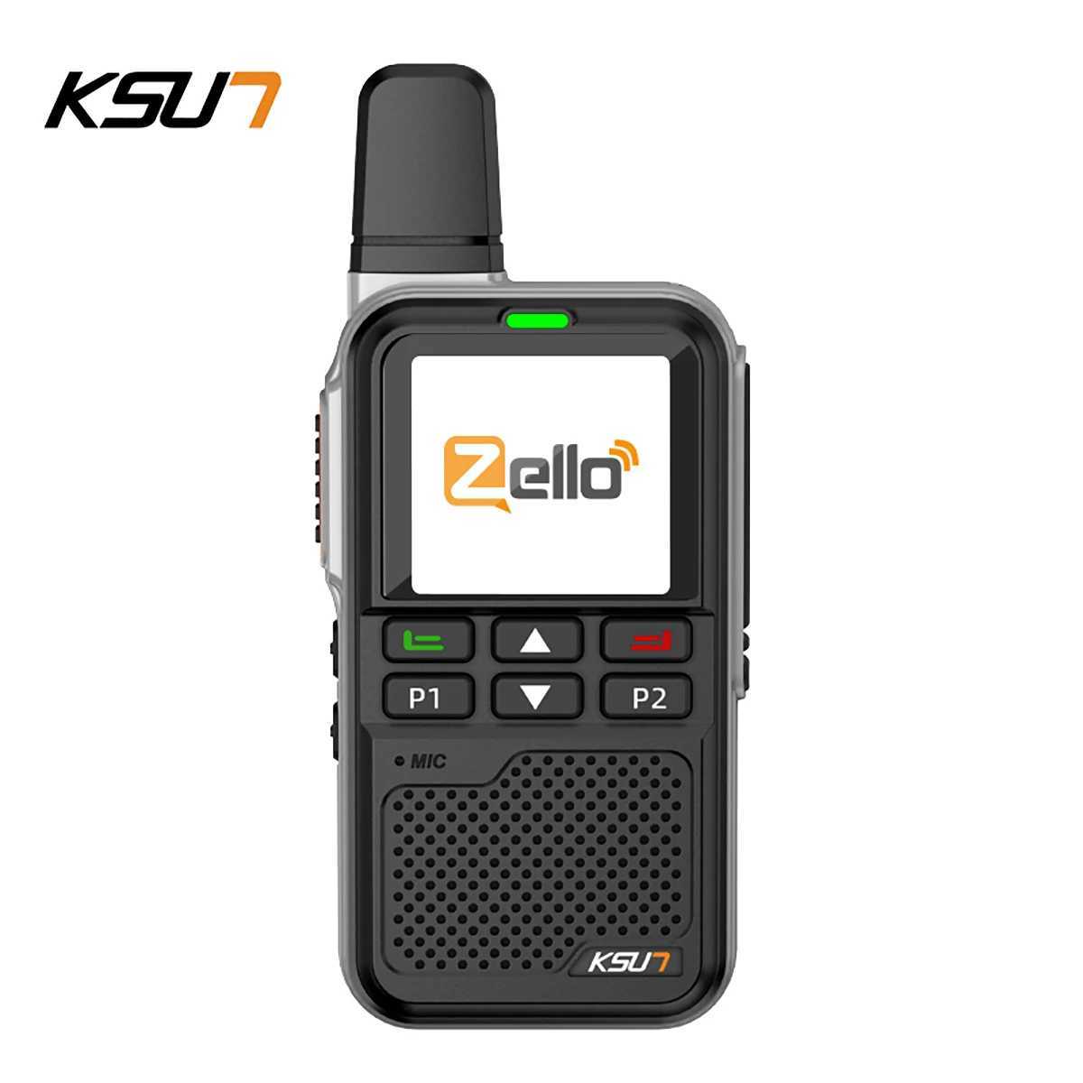 KSUN-ZL38 PTT Zello Walkie Talkie 4g Sim Card WiFi Network Cell Phone Ra Long Range 100 Miles GPS Professional Walkie Talkie Z250221