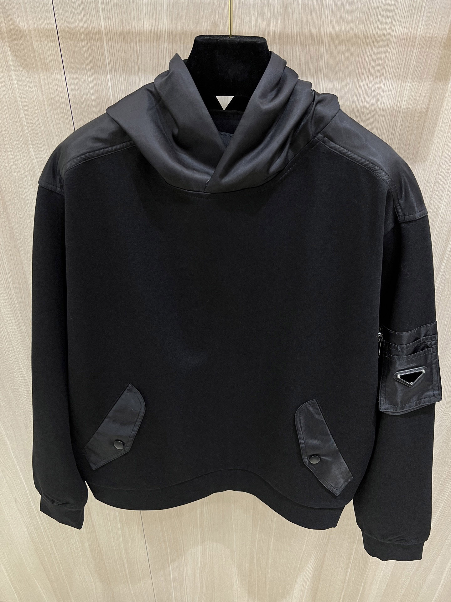 2025 Highend brand designer hoodie fashion pocket patchwork design Us size black hoodie high quality mens casual pullover hoodie