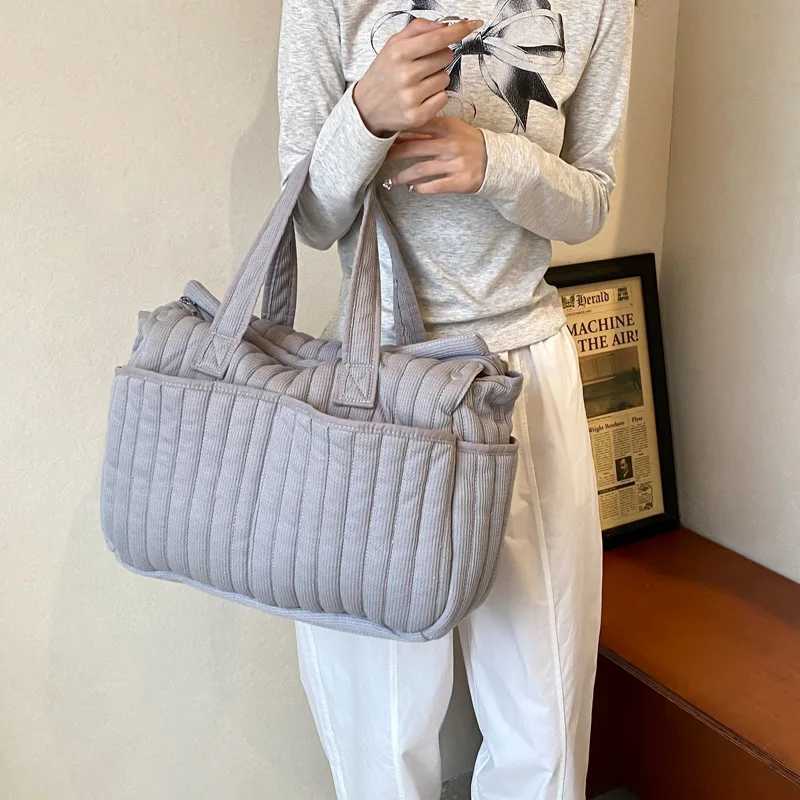 Foldable Diaper Bag Travel Duffle Bags Waterproof Sports Gym Tote Bags for Women Large Capacity Storage Luggage Handbag X250220