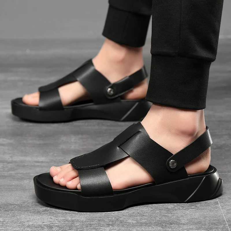 New Arrival New black and white denim needle punched leather mens shoe platform for summer Roam mens shoes fashionable and casual high-end mens shoes 