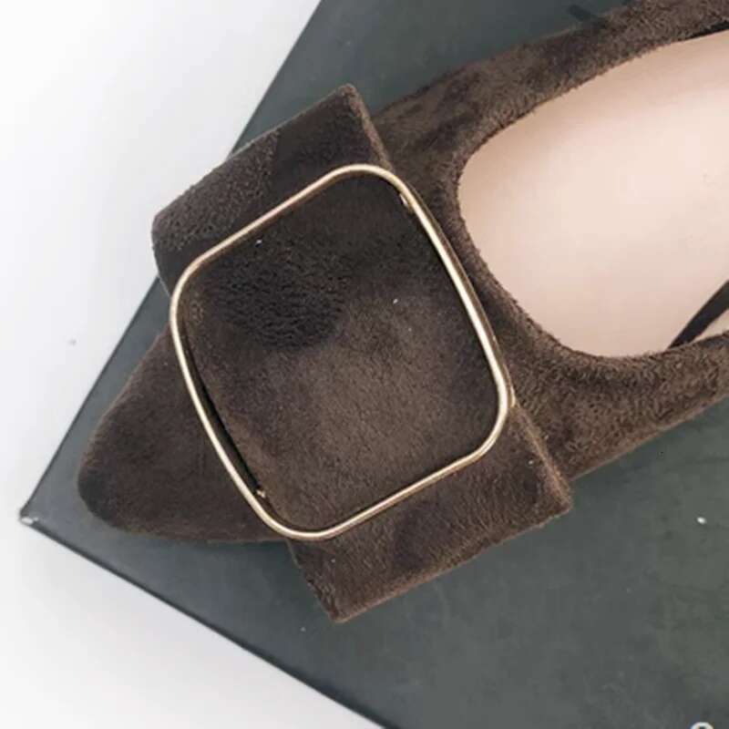 Woman Belt Buckle Flats Shallow Mouth Mocasines For Narrow Feet 32-48 22Cm Brown Pink Red Ck Shoes No Heels Soft Sole Ballet