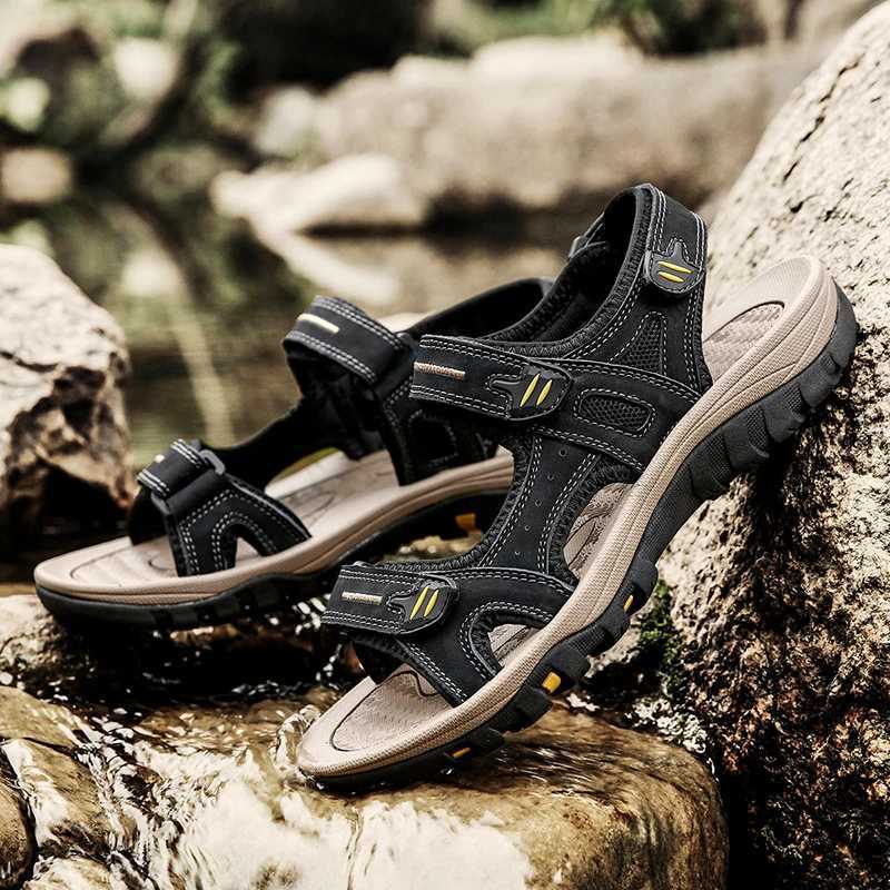 New Arrival Big Size 48 49 Beach Sandals For Men Outdoor Casual Trekking Summer Breathable Shoes Sandal Hook Loop Sandals Men Beach T250220