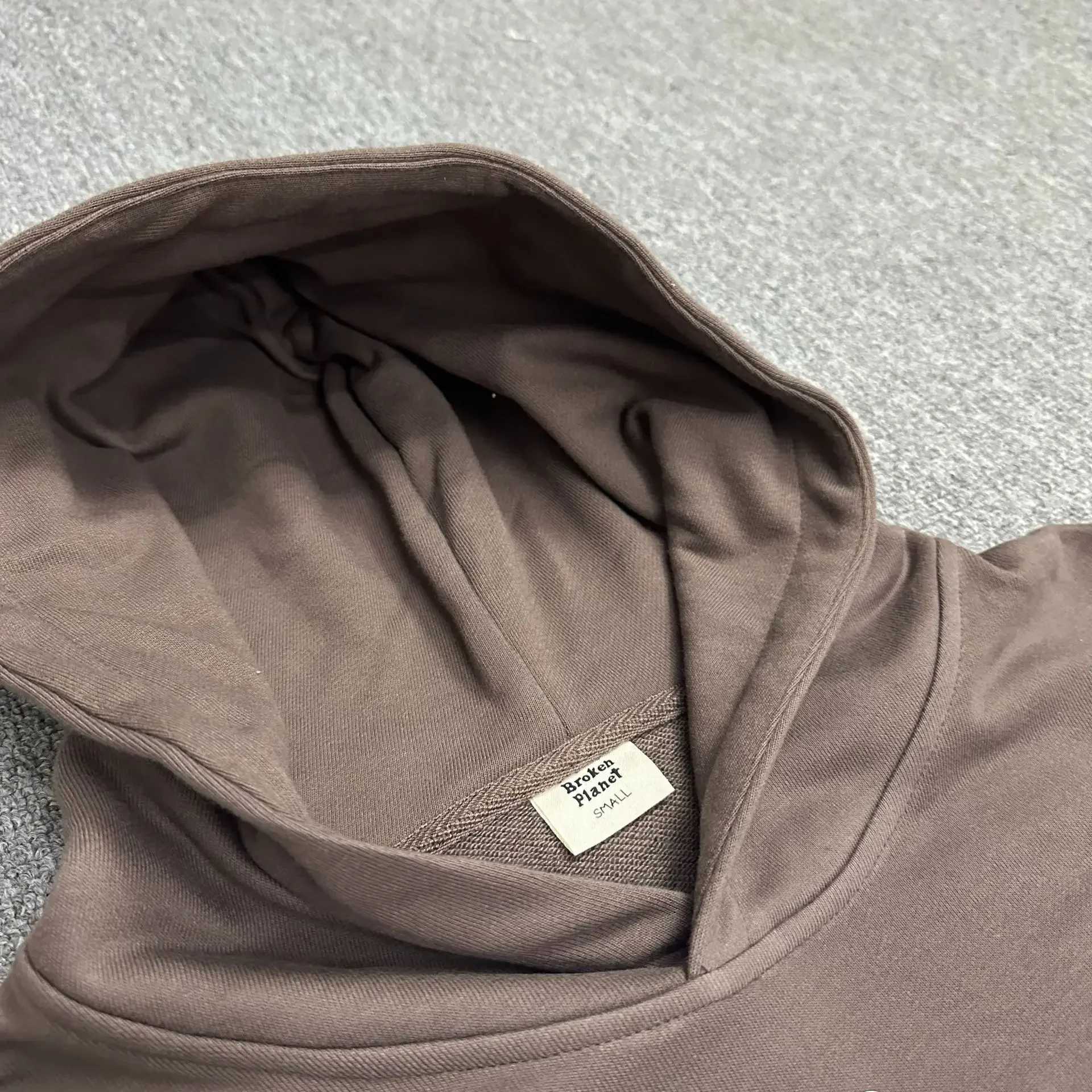 BPTrendy American style hooded sweatshirt casual loose fit letter printed bubble Slves mens and womens zipper X250220