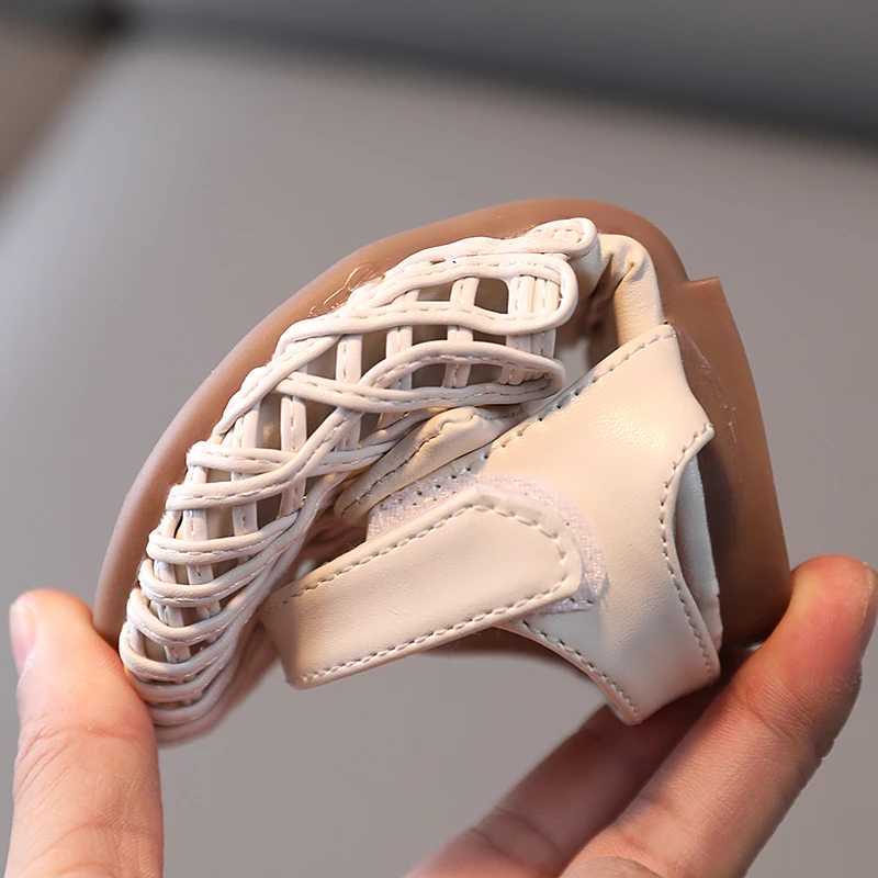Sandals for Girls Sweet Bowtie Baby Shoes Hollow Out Non-slip Sandals for Toddlers Children Soft Sole Kids Shoes 21-30XJ250221