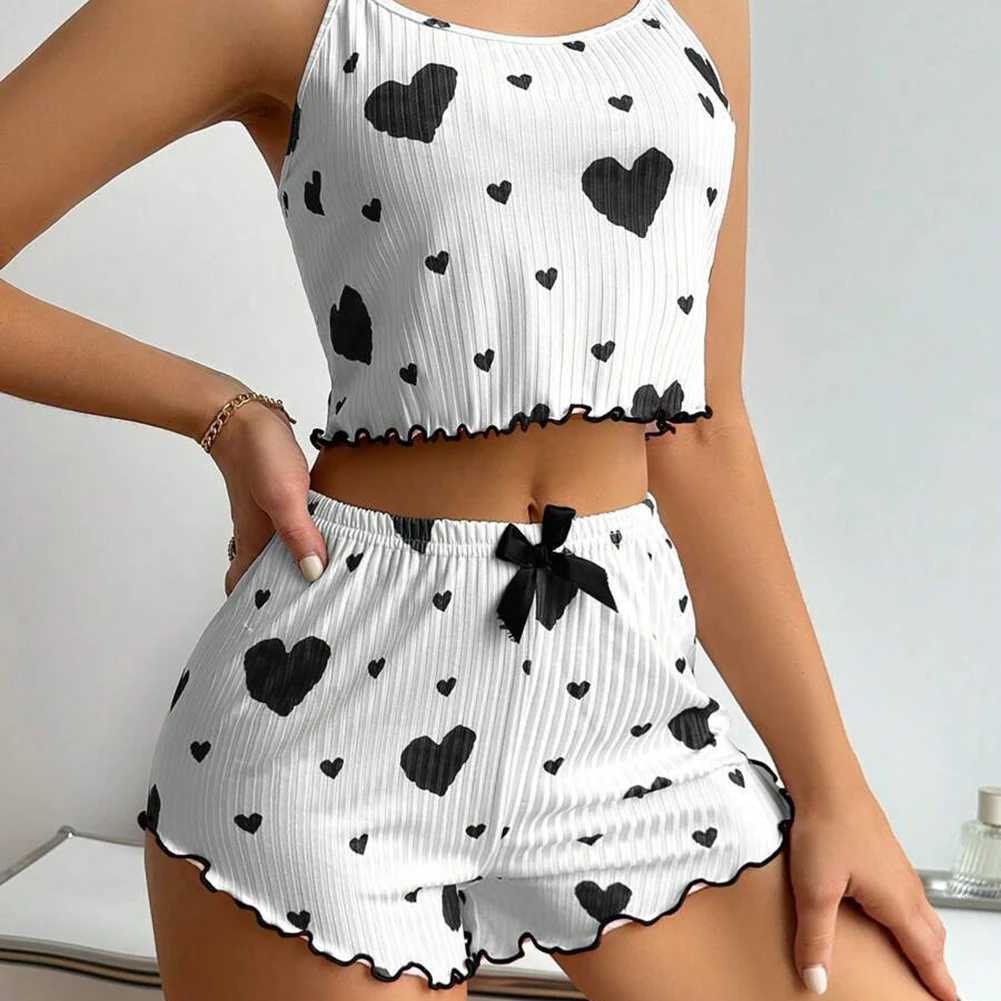 Casual Camisole/Shorts Set For Sping Cozy Comfort Loungwear Suits For Adults Teens Womens Pajamas Women Sets Pajama SetsXJ250220