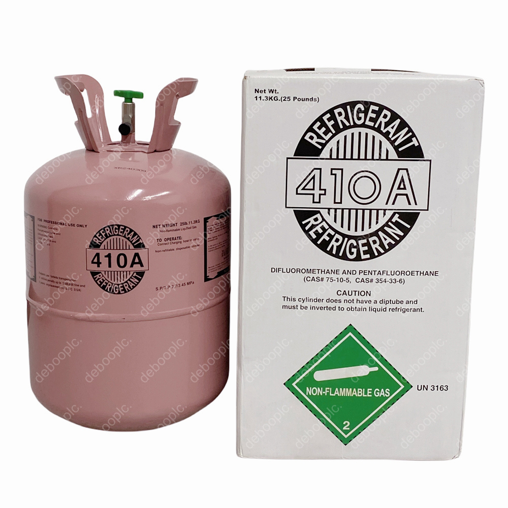 25Lb R410A Refrigerant Freon Steel Cylinder Packaging For Air Conditioners Fast Shipping