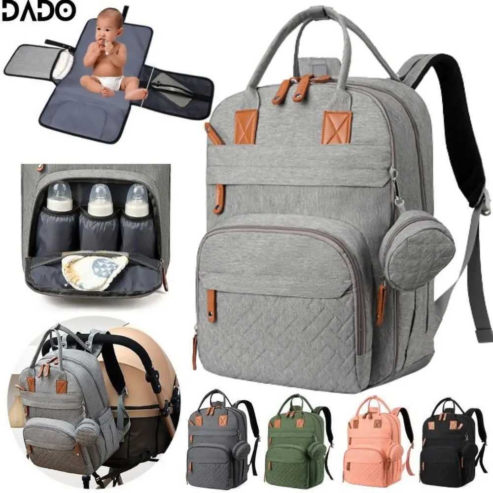 Diaper Bag Backpack Baby Essentials Travel Tote Multifunction Waterproof with Changing Station Pad Stroller Straps Big for Mommy X2502201