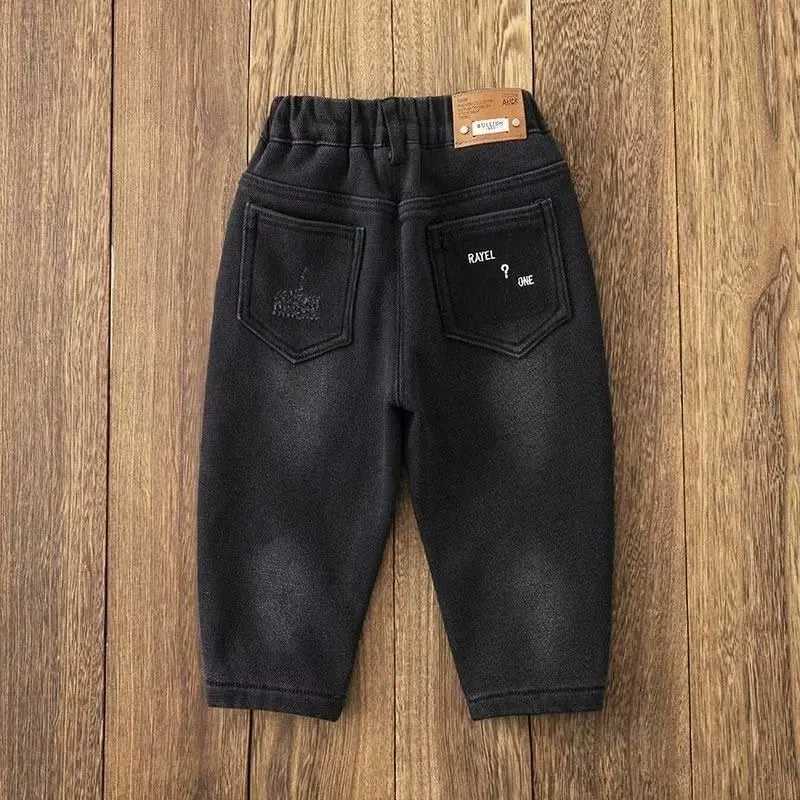 Winter Warm Boys Jeans Denim Trousers Kids Clothes Children Clothes Spring Z250220