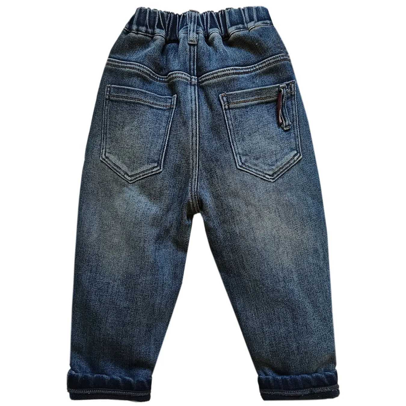 5158 Loose for strong winter warm 18M-6 years Kids Boys Jeans soft denim and fleece boys clothing Z250220