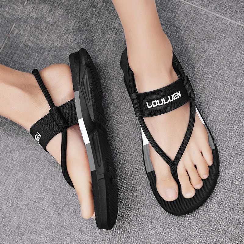 New Arrival Shevalues New Summer Mens Sandals Casual Smooth Outdoor Beach Shoes Fashion Home Smooth Soft Anti Slip Cloud Sandals T250220