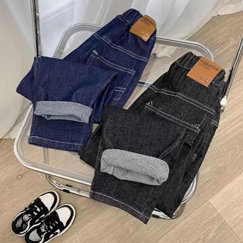 2024 Spring Autumn Fashion Boys Denim Pants Children Trousers Casual Kids Jeans Pants for 4-14 Years Teenager Boys Clothing Z250220