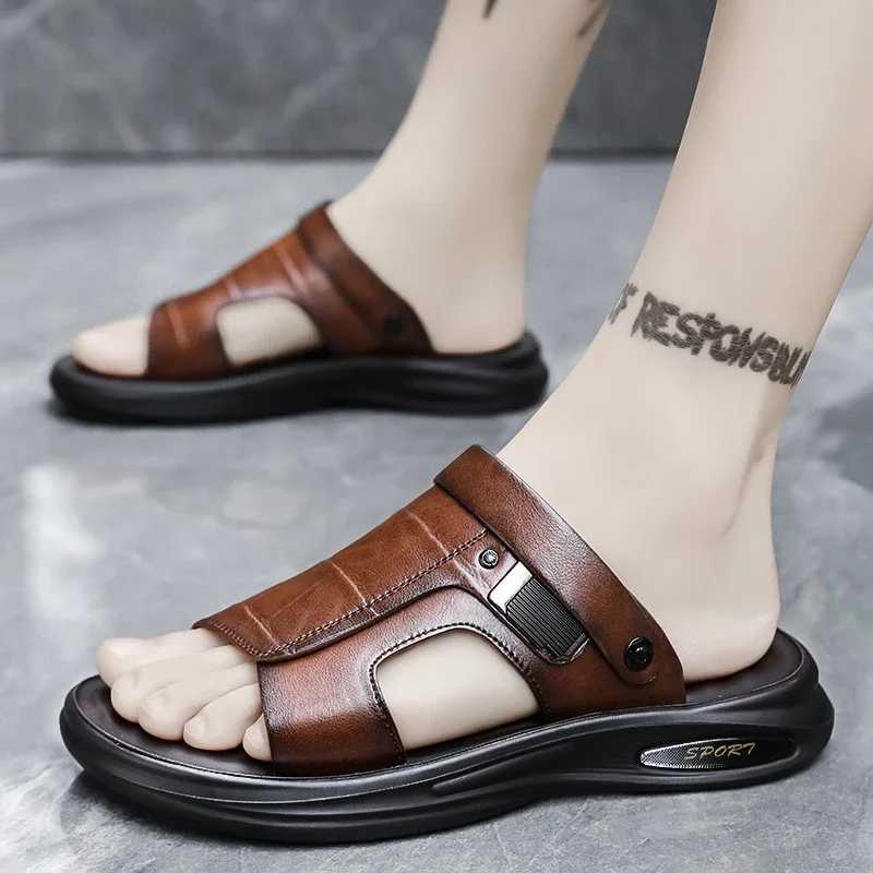 New Arrival Summer Fashion Men Sandals Man Beach Leather Sandals Luxury Sandals Men Outdoor Beach Casual Shoes Cheap Male Sandals T250220