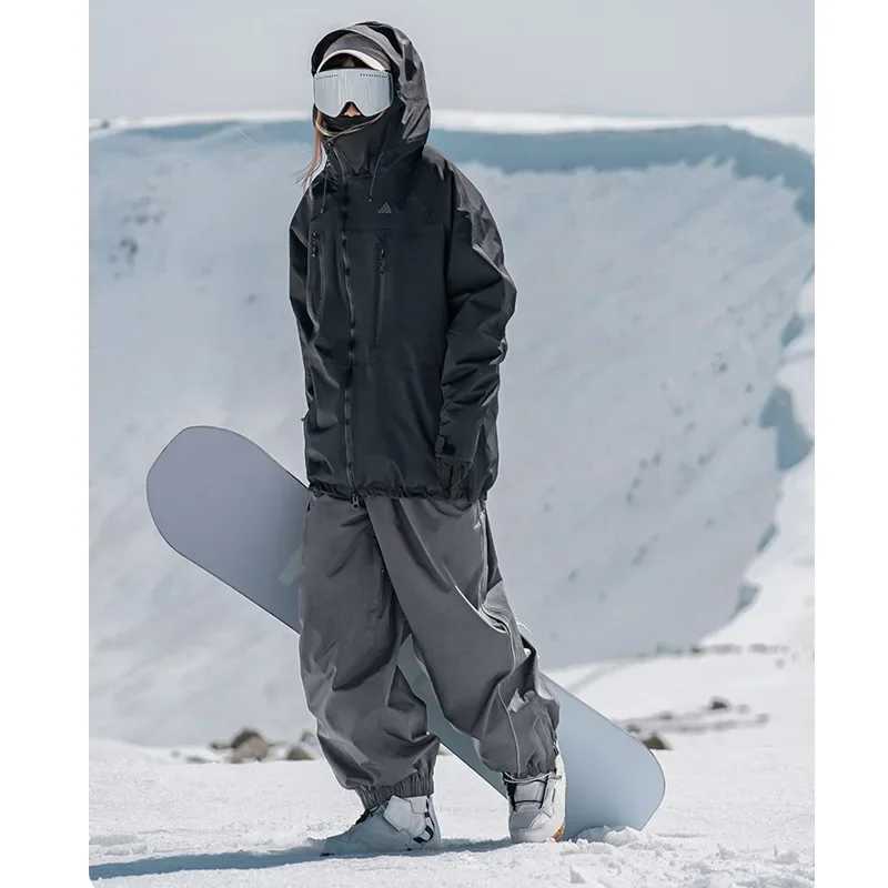 Harbin Northern Potato Ski Pants Mens Womens Style Single Board Windproof Waterproof Loose Fit Wear Resistant Board PantsT250220
