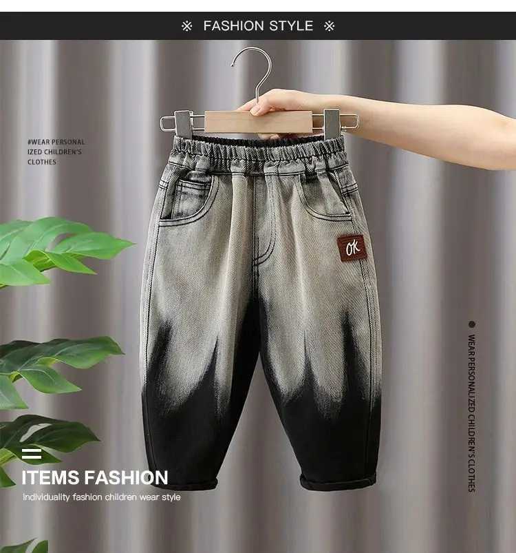 Baby Boy Jeans Spring and Autumn Childrens Rascal Handsome Casual Pants Kids Trousers Z250220