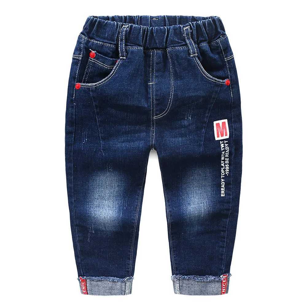 IENENS autumn boys dry jeans childrens jeans spring ultra-thin jeans young boys jeans Trouser elastic waist pants 5-13Y Z250220