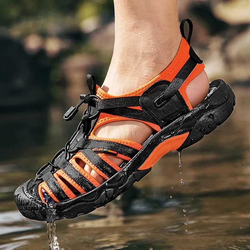 New Arrival High quality Genuine Leather Men Sandals Fashion Design Casual Shoes Men Soft Bottom Outdoor Beach Sandals Big EUR Size 38-48 T250220