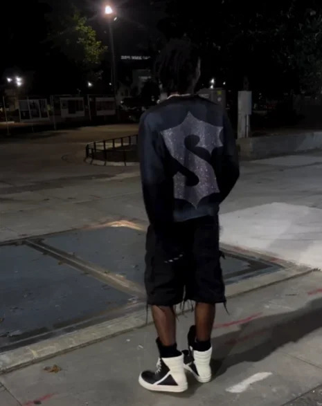 Y2K Washed Distressed Long Sleeves T Shirt Men Women Gothic Rhinestone Oversized Tops Harajuku Retro Cross Graphic Print T Shirt 250221