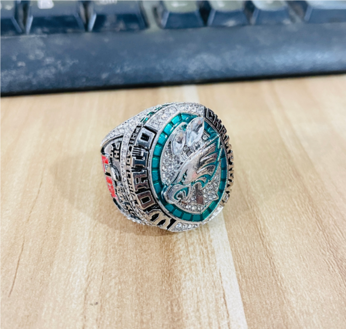 2024 2025 Eagles Team Champions Championship Ring With Wooden Display Box Sport Souvenir Men Fan Gift R250414