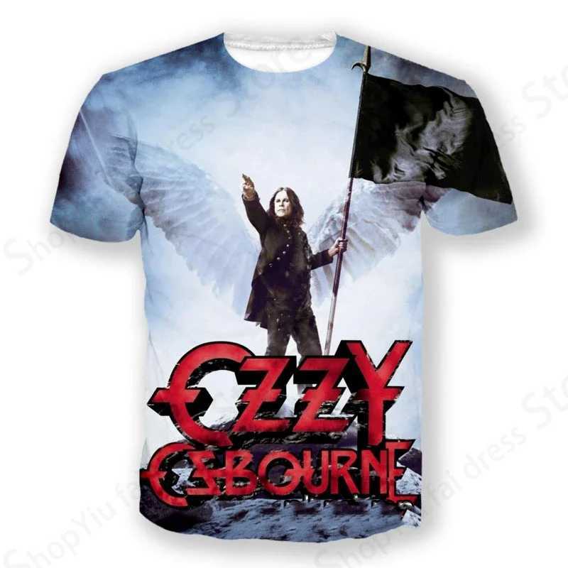 Rock Band T Shirt Ozzy Osbourne 3d Printed Tshirt Men Women Fashion T-shirt Hip Hop Tops Tees Graphic T-shirts Men Clothes Kids W250220