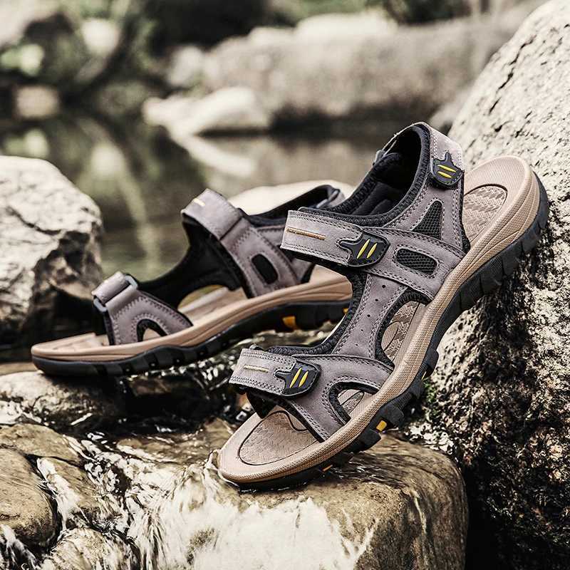 New Arrival Big Size 48 49 Beach Sandals For Men Outdoor Casual Trekking Summer Breathable Shoes Sandal Hook Loop Sandals Men Beach T250220