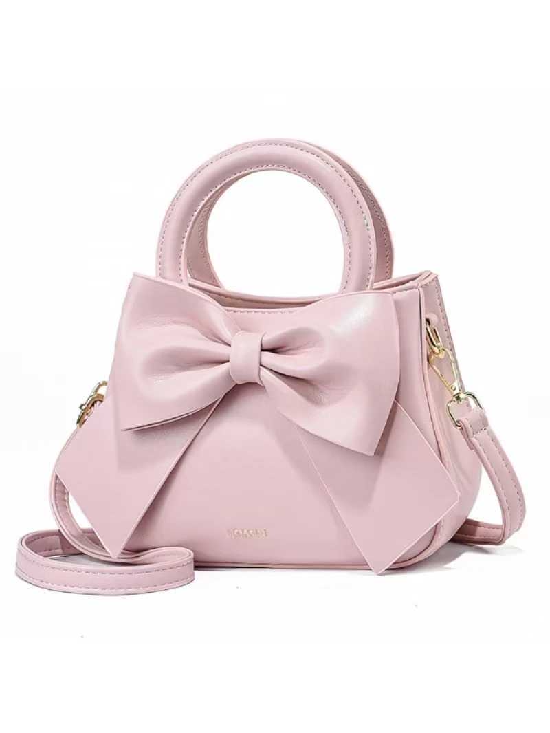 2024 New Handbag Small Top Handbag Fashion Bow Handbag Cross Body Bag Womens Sweet Bag Mini Shoulder Bag Z250220