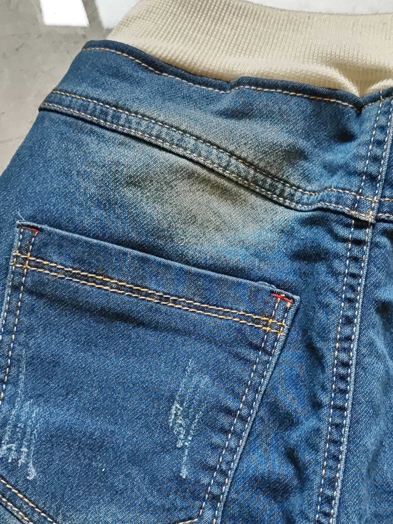 50591 Skinny Boys Pants Soft Denim Blue Trousers Elastic Waist Kids Jeans spring autumn Z250220