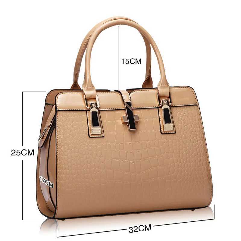 New fashion crocodile pattern womens handbag large capacity Versatile Single Shoulder Bag Messenger Bag Z250220