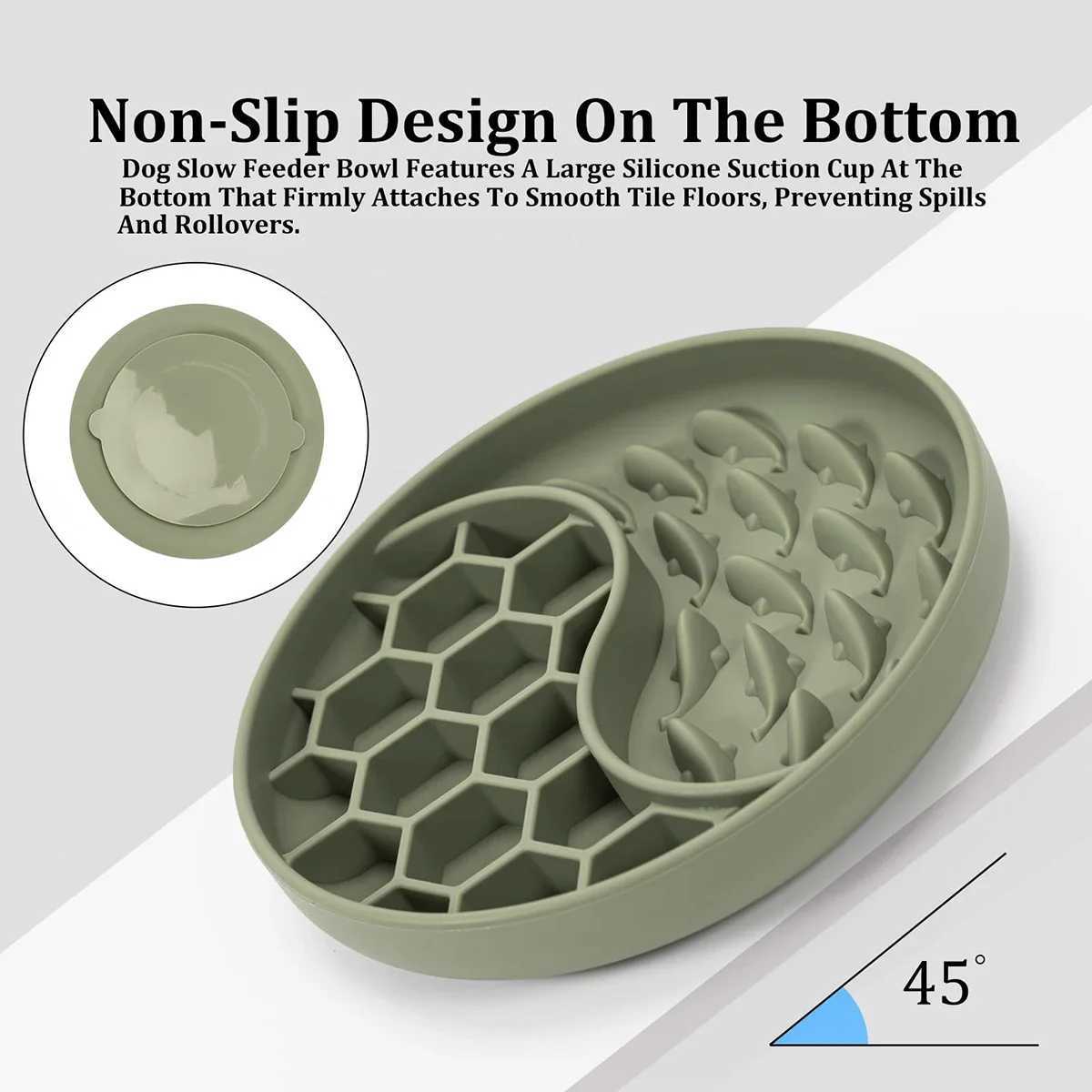 Dog Travel Bowls Bags Non-Toxic Round Honeycomb Pet Slow Feeder Dog Bowl Custom Dog Bowl Water Food Mixing Unique Silicone Slow Dog Bowl H250220