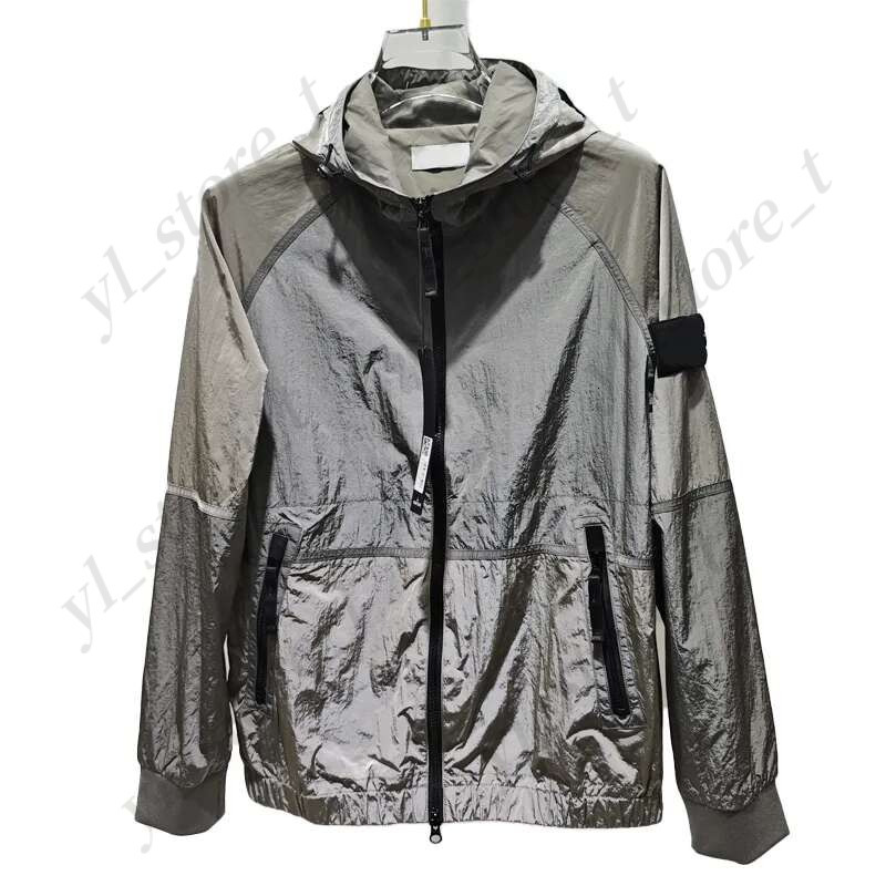 Men Jacket Designer Jackets Mens Womens Topstoney Fashion Embroidery Graphic Coat Tops Hooded Zip Windproof Jacket High Brand Stone Men's Loose Jacket 0eb