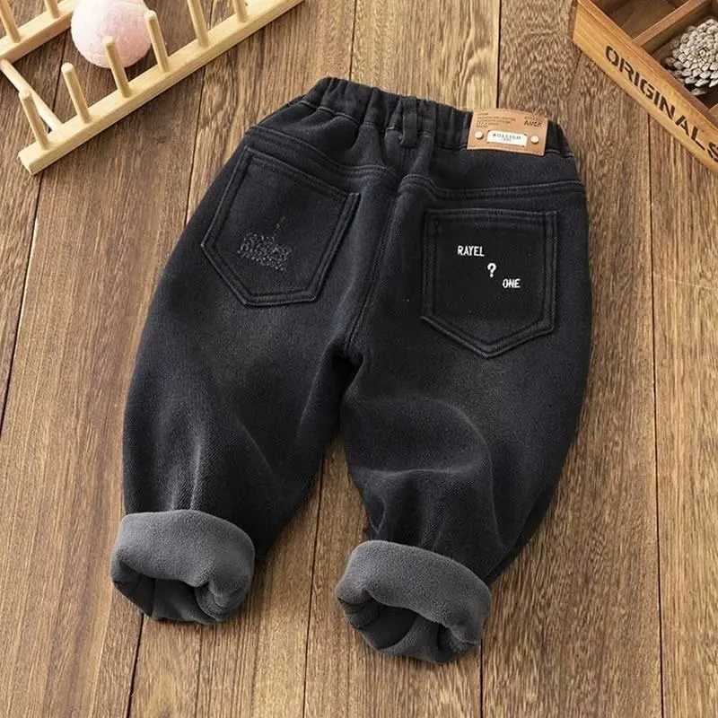 Winter Warm Boys Jeans Denim Trousers Kids Clothes Children Clothes Spring Z250220