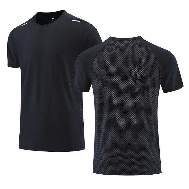 Quick Drying Mens Running T-shirt Fitness Sports T Shirt Gym Training Tees Breathable Jogging Casual Sportswear Unisex Tops New W250220