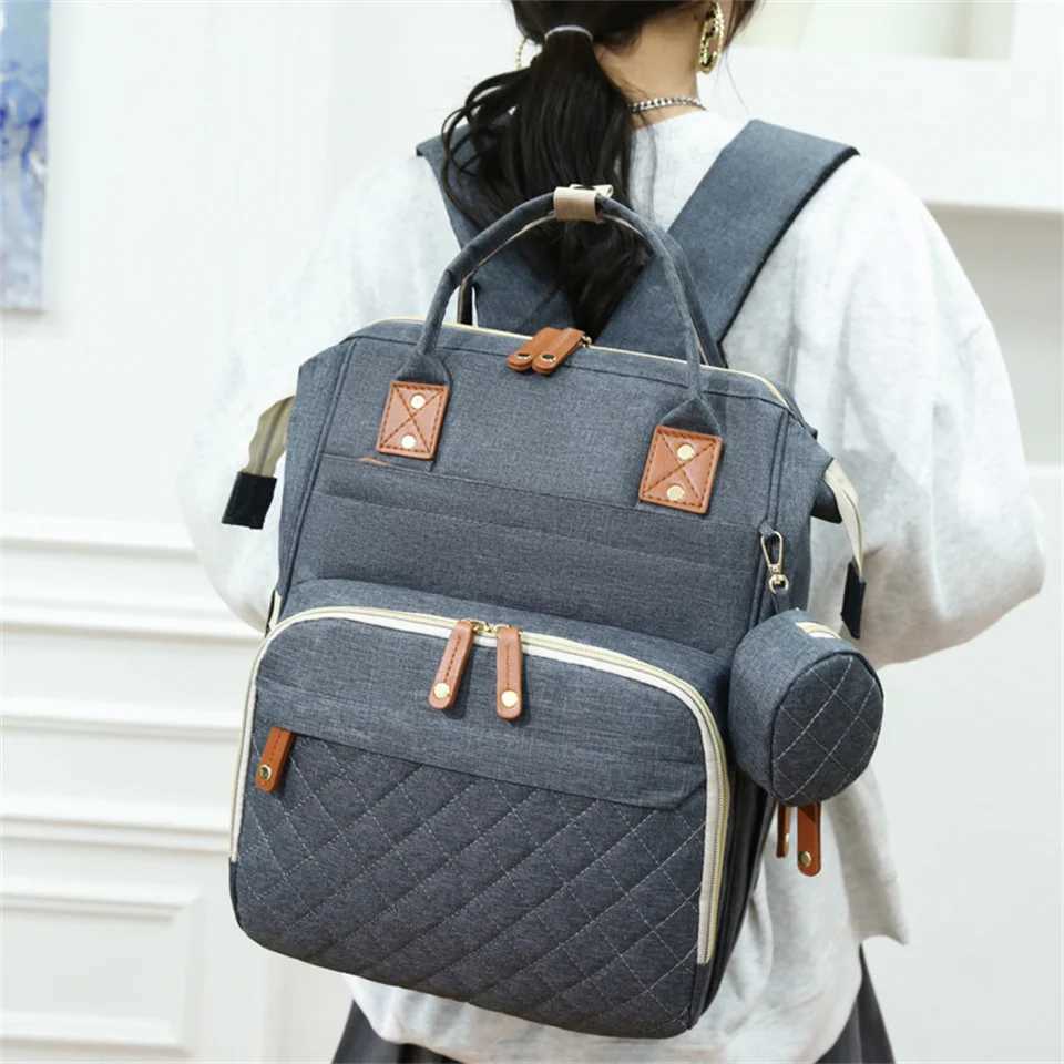 USB Mummy Bag Baby Care Large Capacity Mom Backpack Mummy Maternity Wet Bag Waterproof Baby Pregnant Nappy Bag X250220