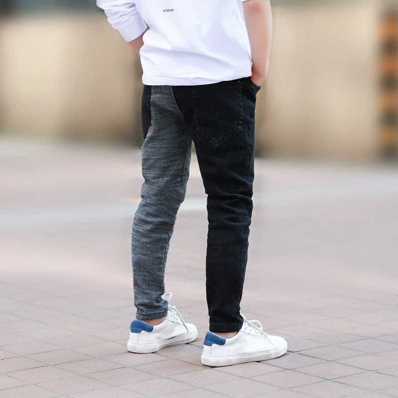 DIIMUU Kids Boy Jeans Clothes Skinny Jeans Classic Pants Child Denim Long Bottoms Clothing Boy Casual Trousers 5-11 Years Z250220