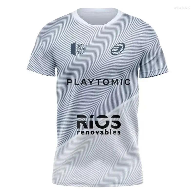 Men's Tracksuits Latest Summer 3D T-Shirt Padel Bullpadel Tennis Suit Sports Table Badminton Sportswear Breathable