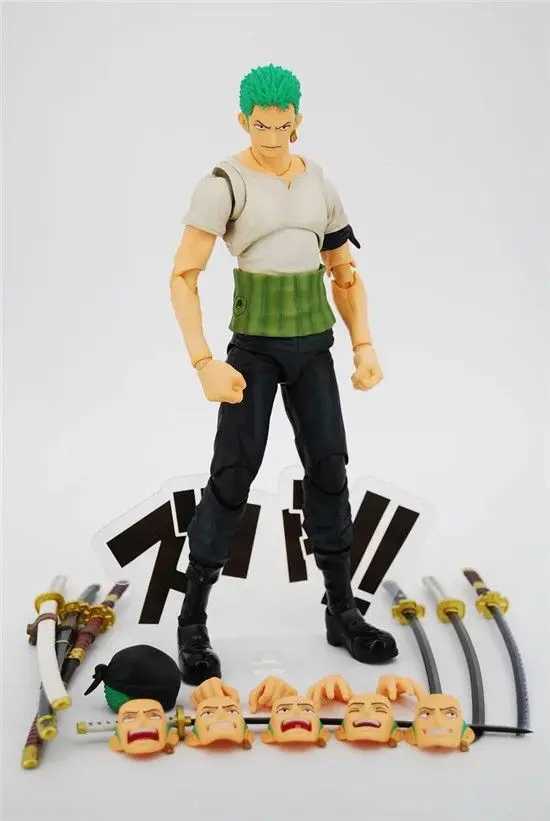 Anime One Piece Luffy Roronoa Zoro PortgasD Ace PVC Action Figure Toys Dolls 18cm T250220